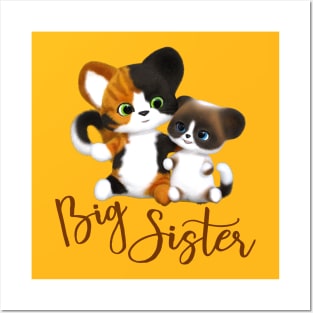 Big Sister Kitty Cats Posters and Art